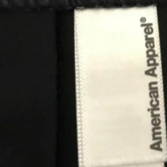 American Apparel Dark Academia Black Skirt with Pleats - Picture 3 of 5